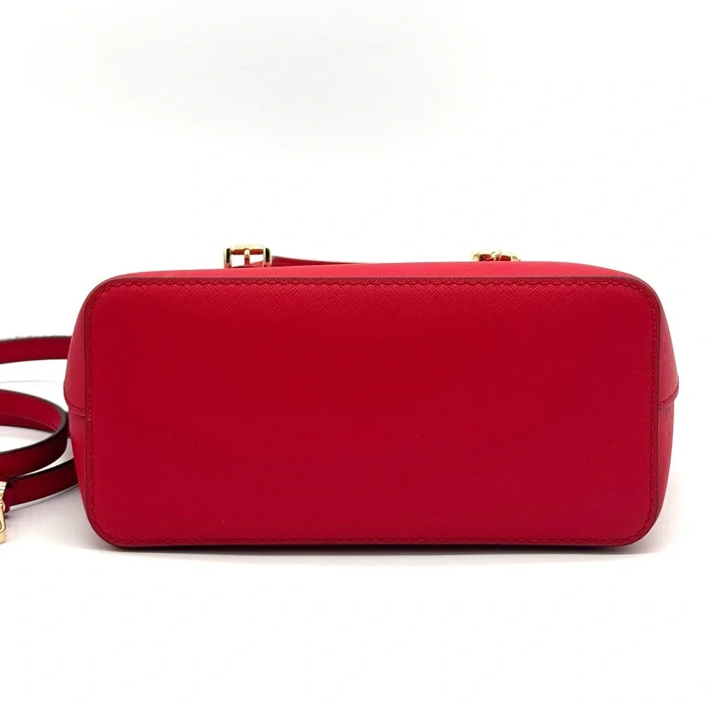 Michael Kors Jet Set Travel Extra-Small Top Zip Tote Bag Red